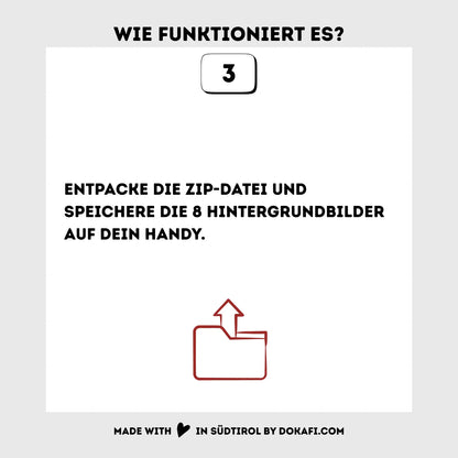 Hintergrundbilder "I love Südtirol" Smartphone Wallpapers | Digitaler Download | Tiroler Design | 8 Bilder | für Android und iPhone