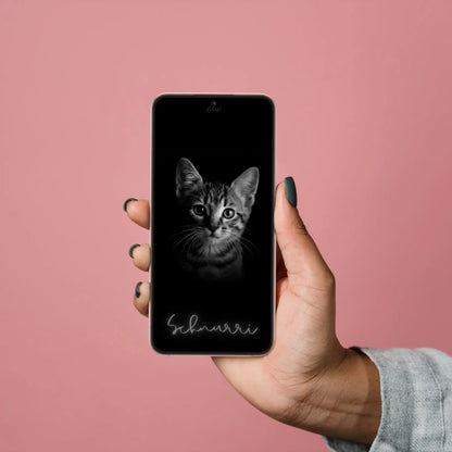 Hintergrundbilder "Mein Haustier" Smartphone Wallpapers | Mit dem Namen und Foto deines Haustieres personalisiert | Digitaler Download | Edles Design | 6 Bilder | für Android und iPhone